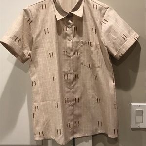 Button down short sleeve handmaid in Vietnam
